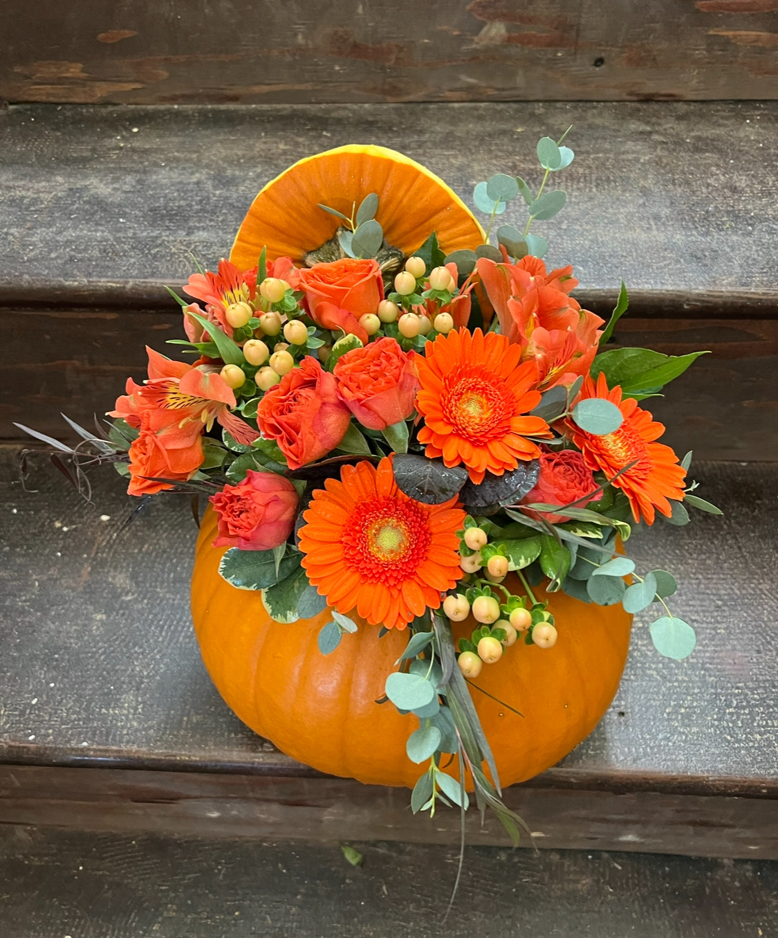 Real Pumpkin Bouquet